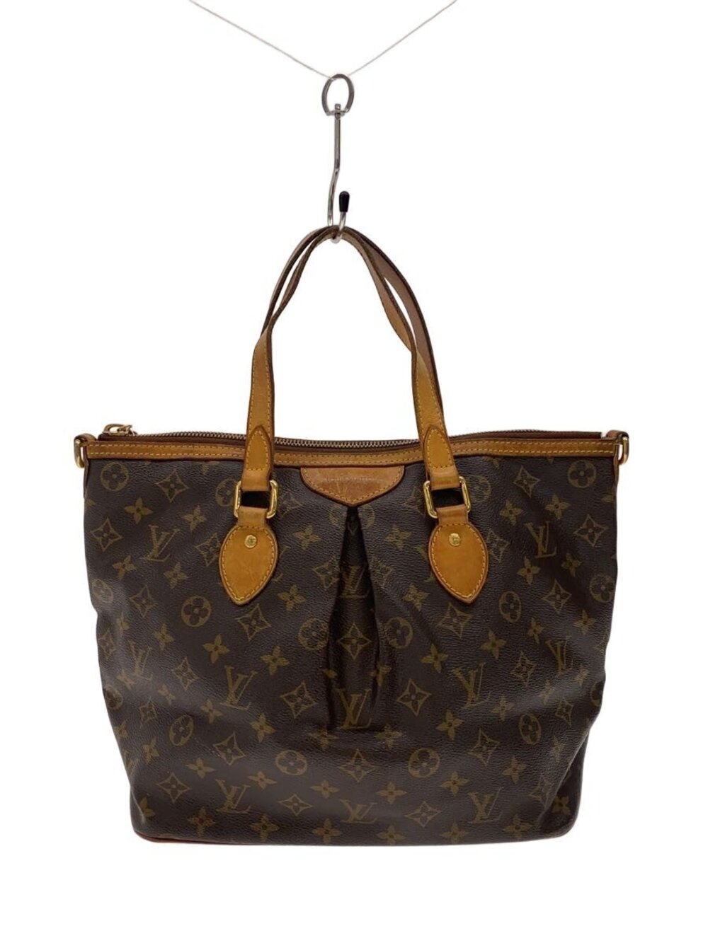 Louis Vuitton Palermo Monogram Canvas Tote Bag Patterned Brown